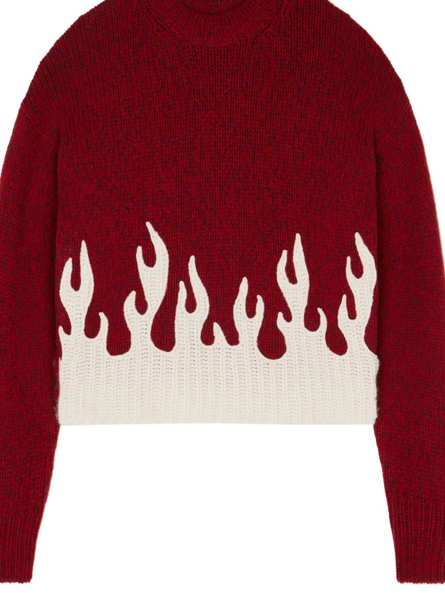 Cheap wool-cashmere Alanui jumper blend Women crew-neck 0823